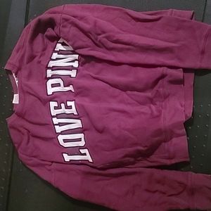 PINK Victoria’s Secret Maroon Logo Sweatshirt